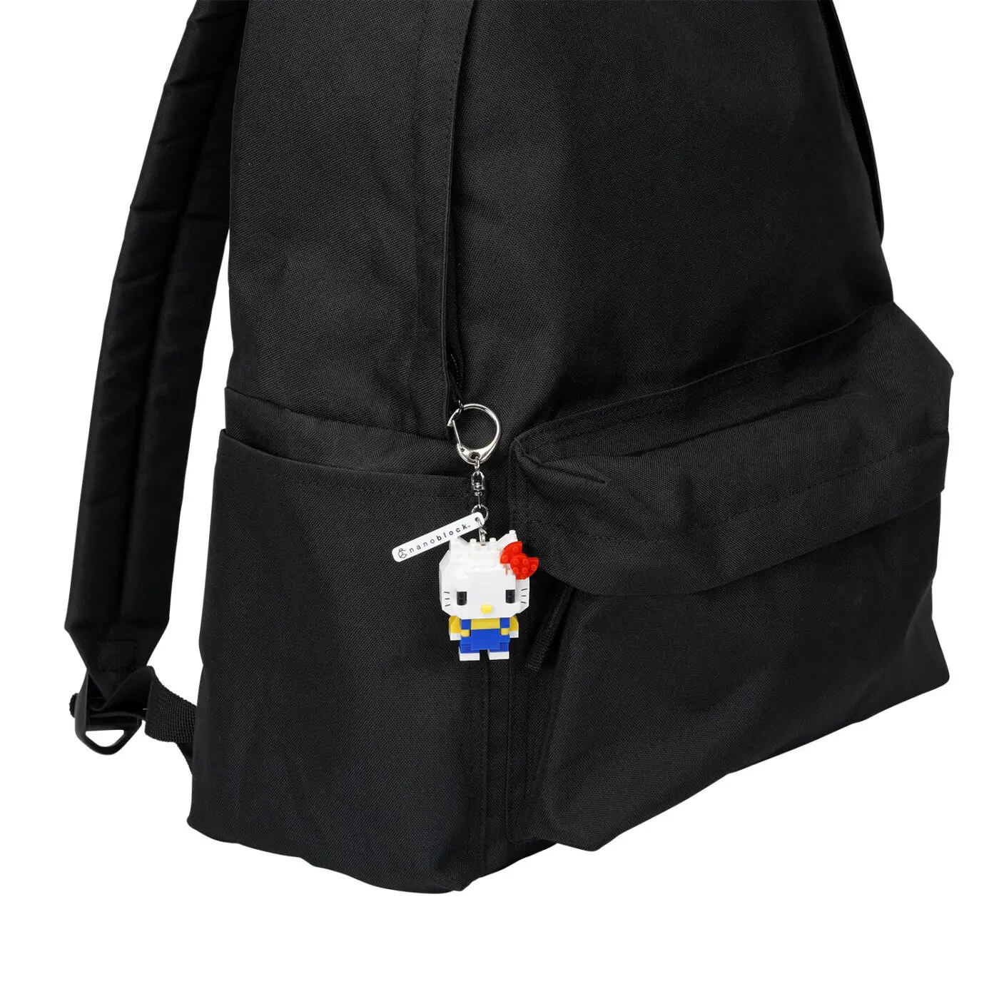 Nanoblock N-Fig Sanrio Hello Kitty Keychain Zero Assembly Mini Figure Bag Charm Couple Keyring Accessory Collectible Gift view 3