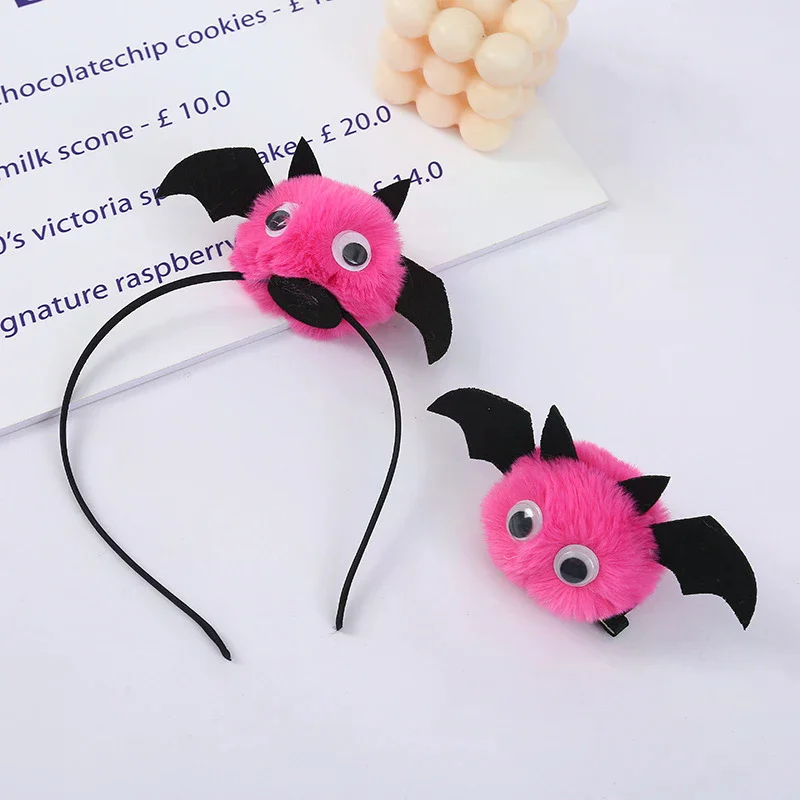 

Halloween Plush Bat Hair Clip Girl Children's Party Hairpin Decoration Gothic Gift Accessories