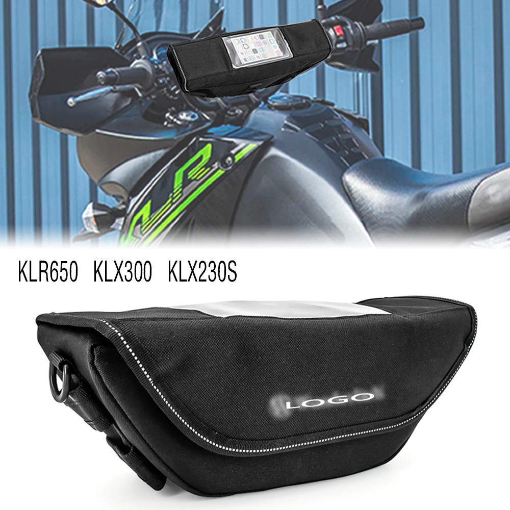 

Motorcycle Accessories Waterproof Bag Storage Handlebar bag Travel Tool bag For Kawasaki KLR650 Adventure ABS KLX300 KLX230S