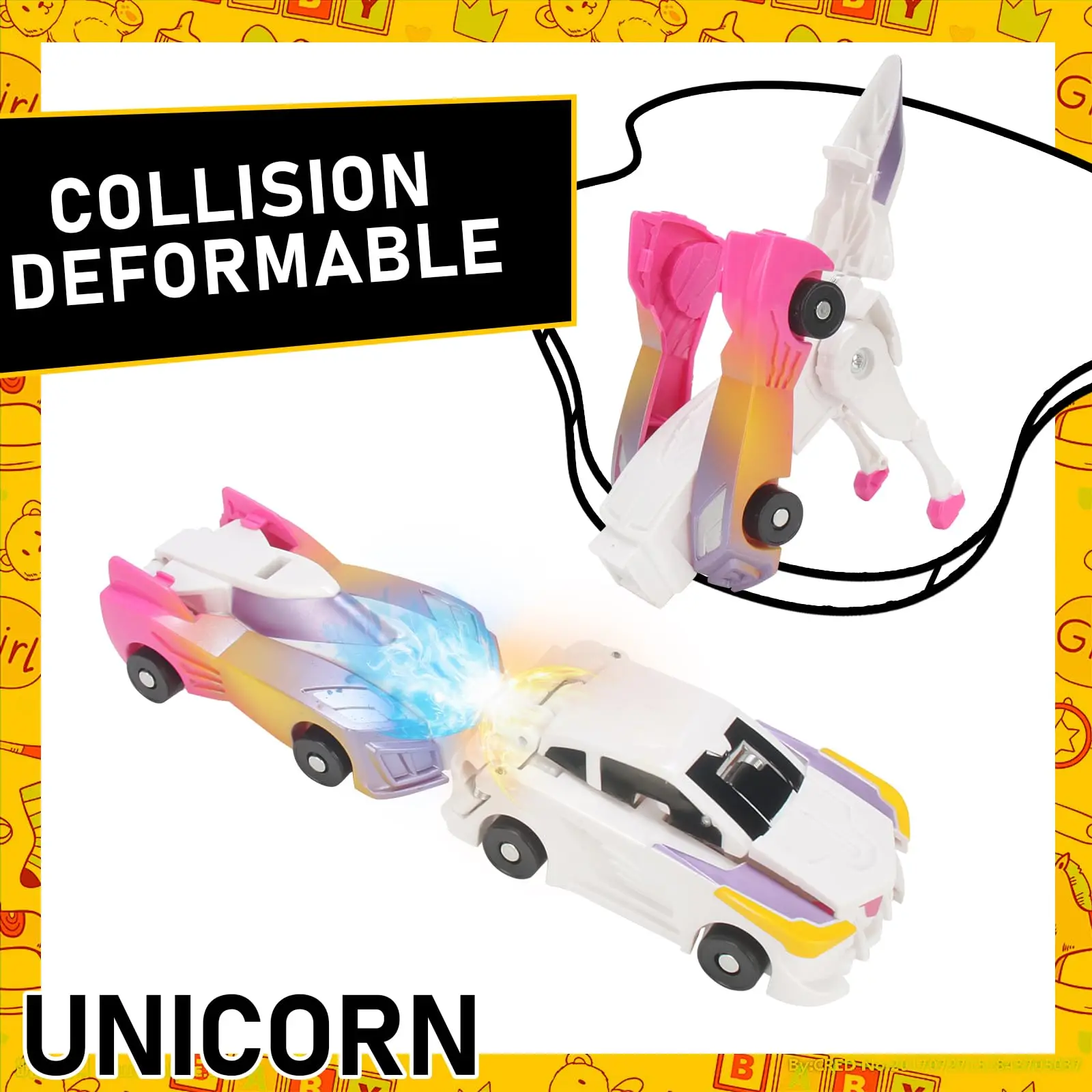 Hello Carbot Unicorn Mirinae Prime Unity Series Transformation Transforming Action Figure Robot Vehicle Car Toy Home Ornaments