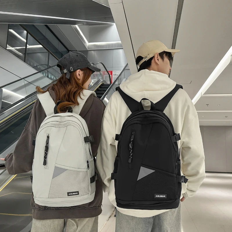 Mochila Casual Unissex para Casais, Mochila Escolar para Estudantes Universitários, Mochila para Laptop de Grande Capacidade, Mochila de Viagem Impermeável