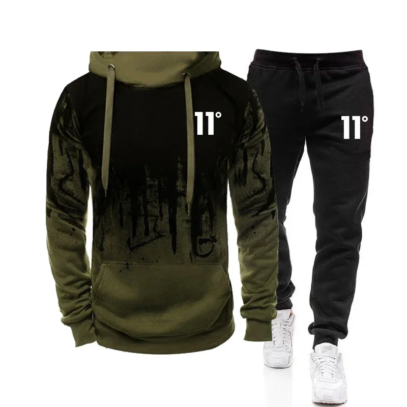 Casual Fashion High Quality Men's Tracksuit Jogging Men Versatile Sweatshirts Sweat Pants Comfort Daily Sports Simple Hoodie Set view 4