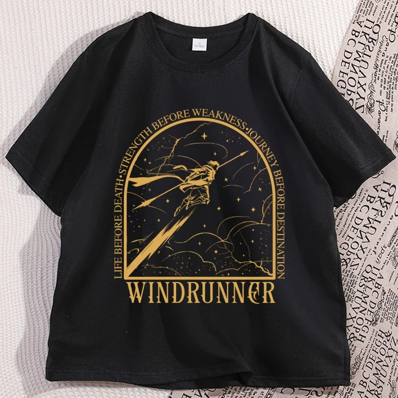 Stormlight Windrunner T Shirt Men Women Vintage Causal Cotton Short Sleeve T-shirt Bookish Merch T Shirts Man Designer Clothes