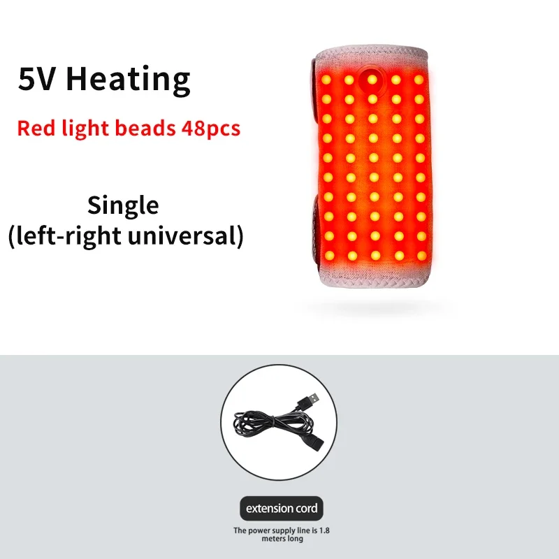 Ceinture chauffante et massante à lumière rouge pour bras, flexible, à chauffage rapide, enveloppant