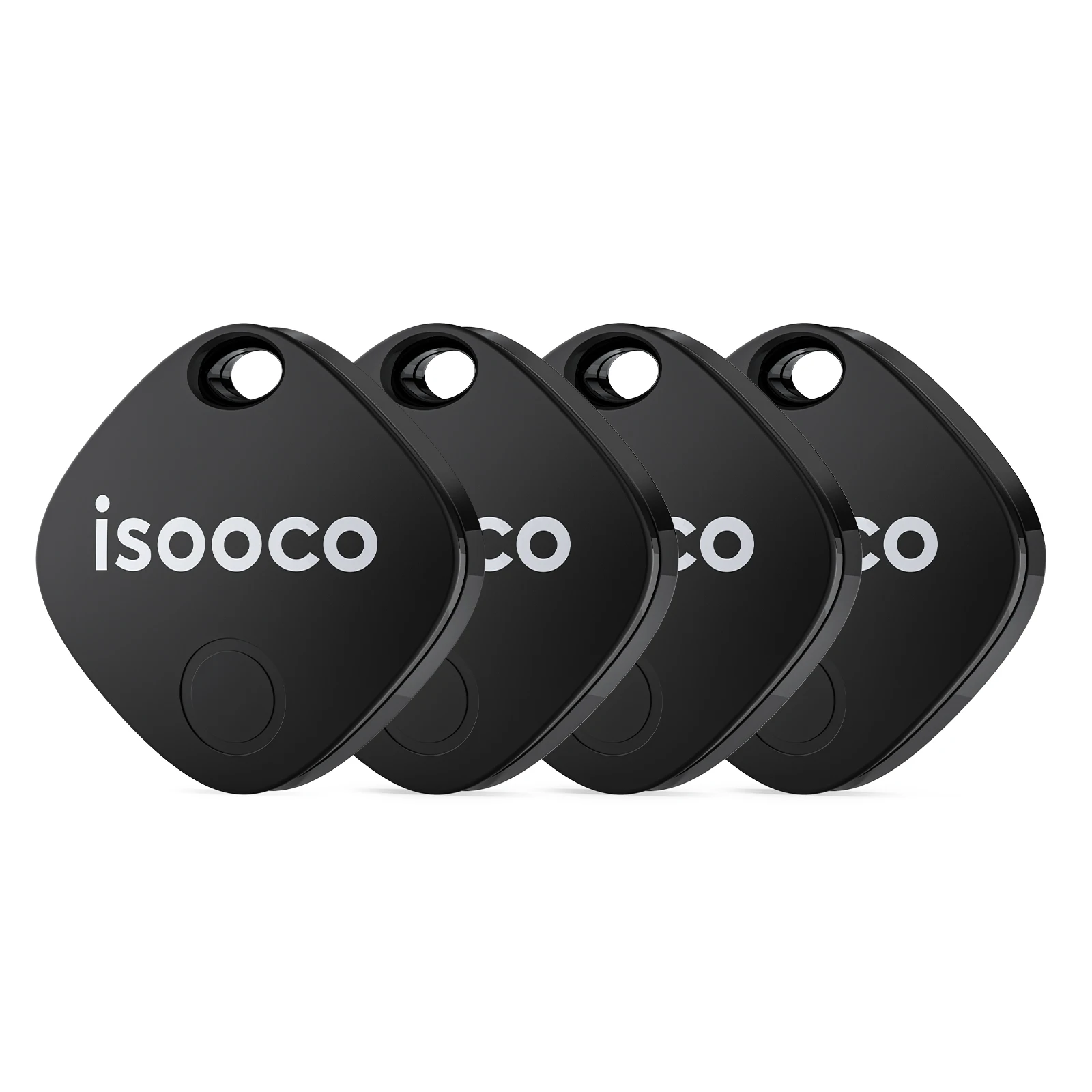 isooco Smart Bluetooth Alarm Tracker Works with Find My APP Anti-lost for Iphone Tag Replacement Locator Car Pet Keys Wallet Tag