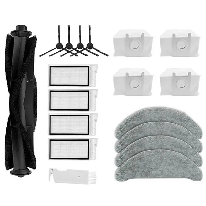 A74E-Main Side Brush Hepa Filter Mop Dust Bag Parts Vacuum Cleaner Accessories For Roidmi Eve Plus Replacement Kit
