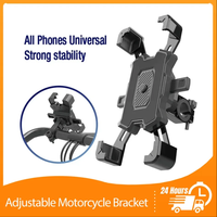 Motorcycle Adjustable Stand 360° Rotatable Navigation Bracket  Bikes Sports Bicycle Phone Holder Cycling Accessories