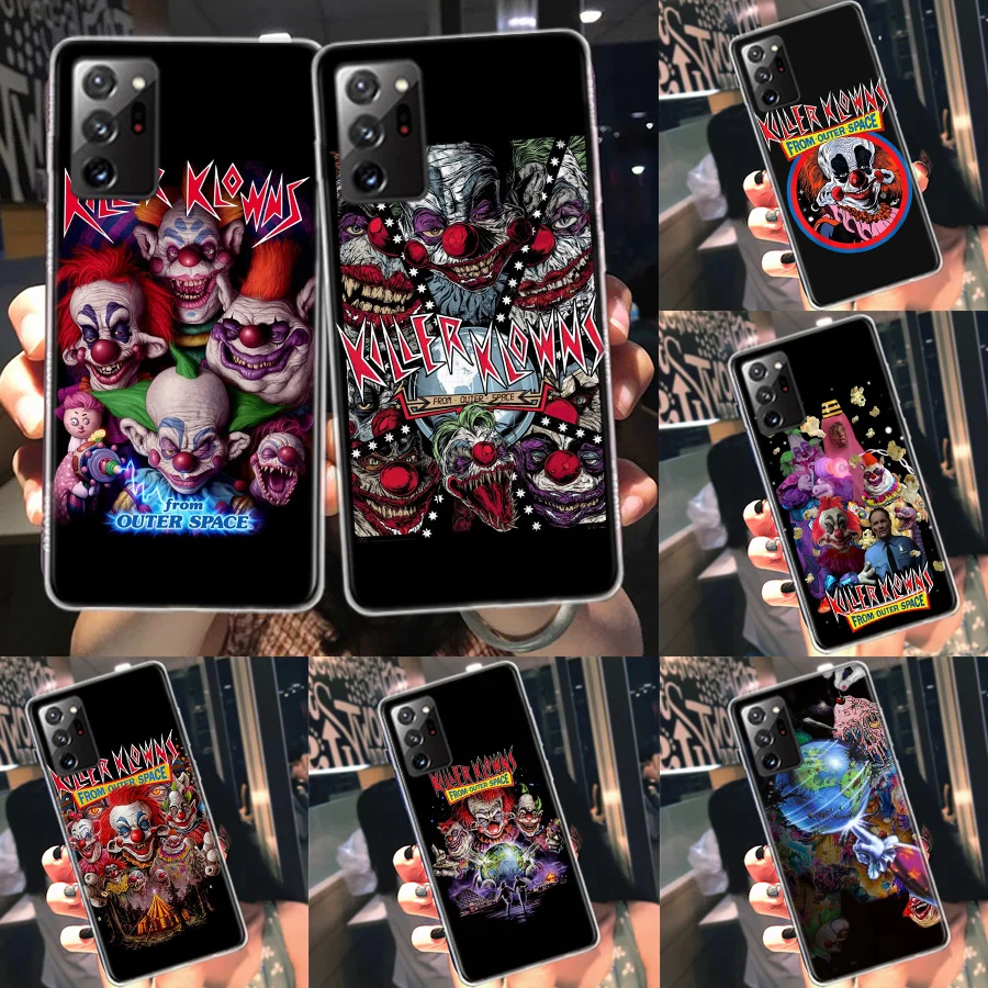 Movie K-Killer Klowns From Outer Space Phone Case For Galaxy Samsung S22 Plus S21 Ultra Clear S20 S23 S24 FE S10 S10E S9 S8 Cove