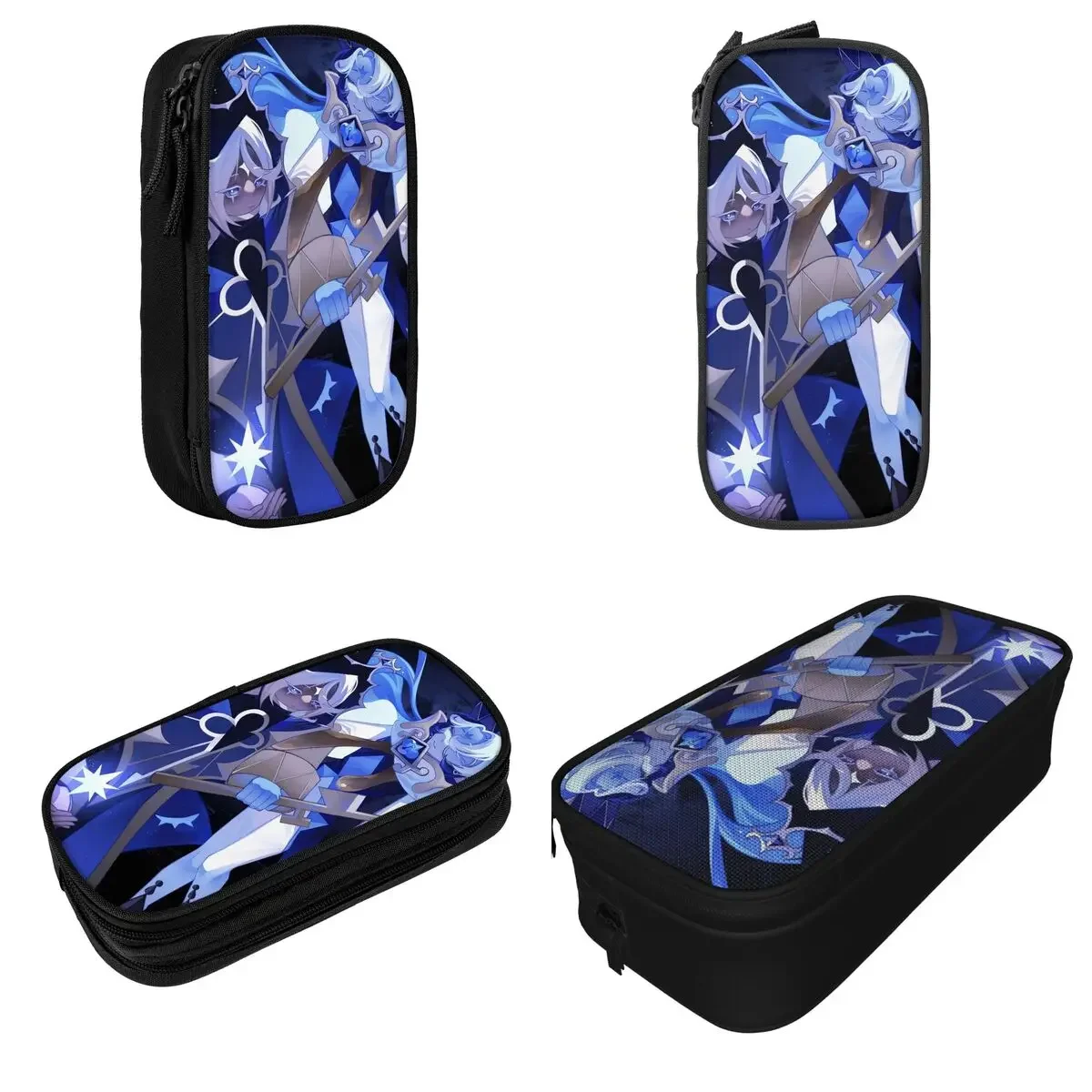 Shadow Milk Cookie Run Kingdom Pencil Case Fun Cartoon CRK Game Pencil Bags for Student Big Capacity School Gifts Pencil Box