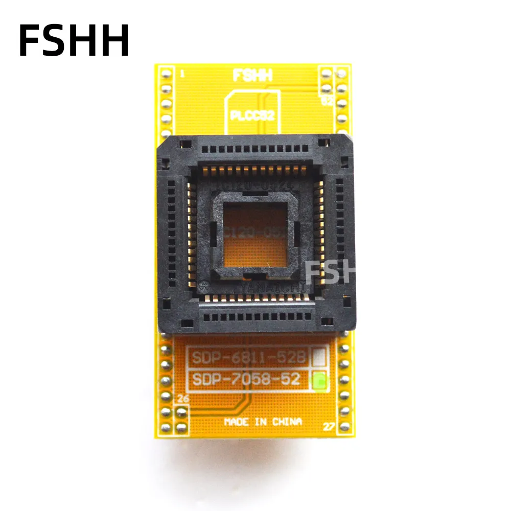 SDP-705B-52 مبرمج محول 1.27 مللي متر PLCC52 الى الانخفاض اختبار المقبس ل 68705B5 ، 68705B16 ، 68705B32 ، MC68HC705B16