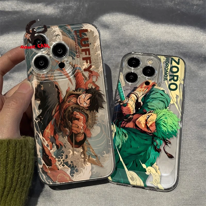 ONE PIECE Phone Case for Xiaomi 13 Redmi Note 12 11 10 Pro Turbo Poco F5 F4 Luffy Nami Zoro Sanji Usopp Custom Phonecase