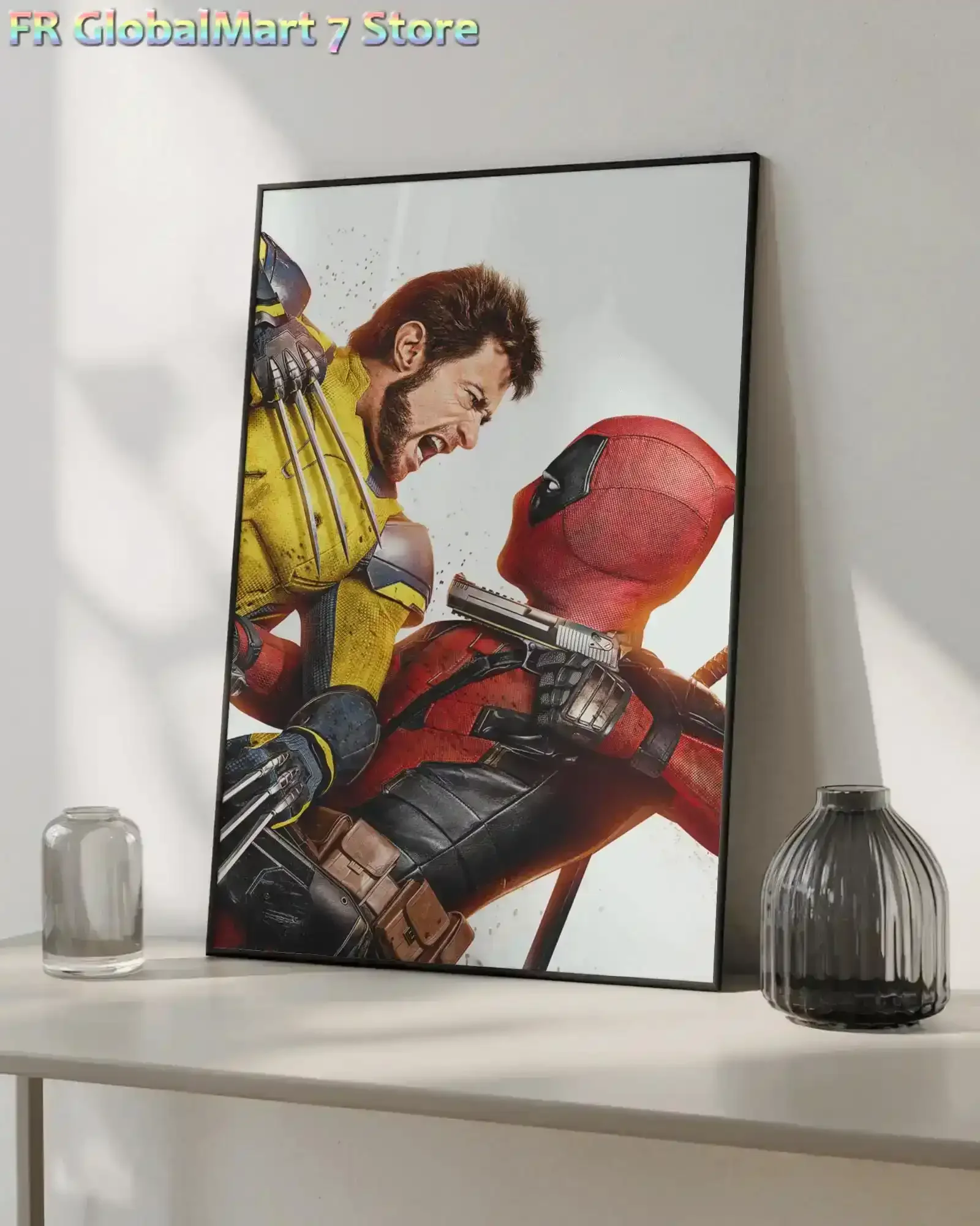 Diamond Painting Deadpool X Wolverine Poster, Hugh Jackman Marvel Art, Superhero Movie Poster, Action Film Wall Art, Comic Boo