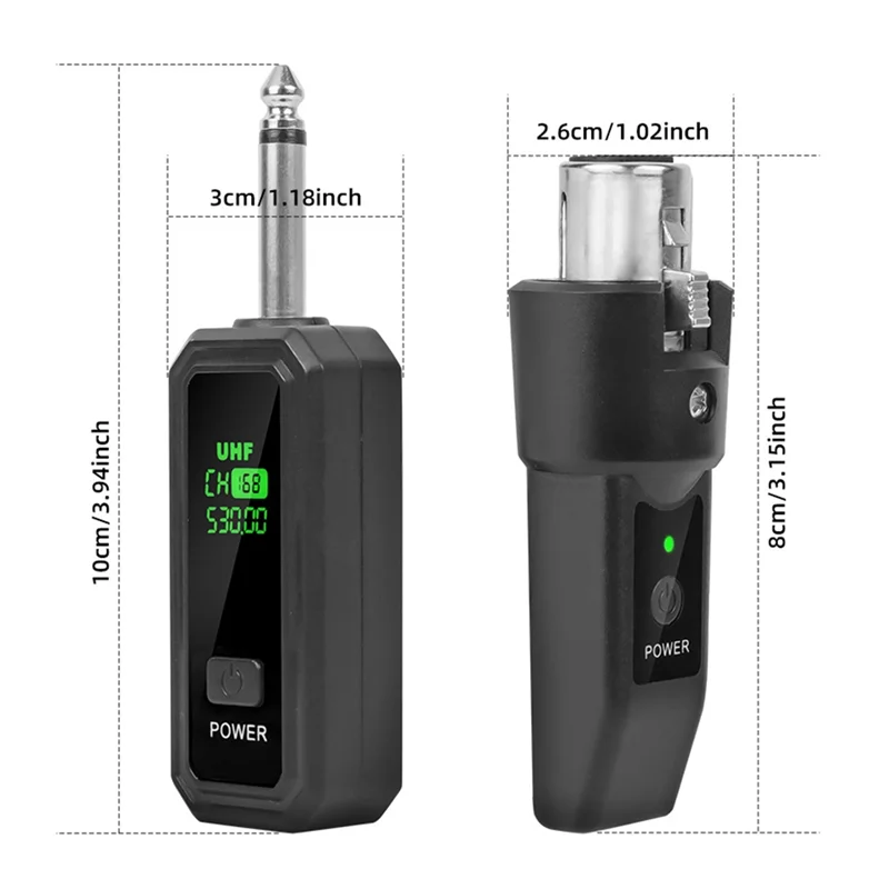 JABS-UHF XLR نظام محول ميكروفون لاسلكي جهاز ريسيفر استقبال وإرسال لميكروفون ديناميكي الغيتار جهاز مزج الصوت نظام PA