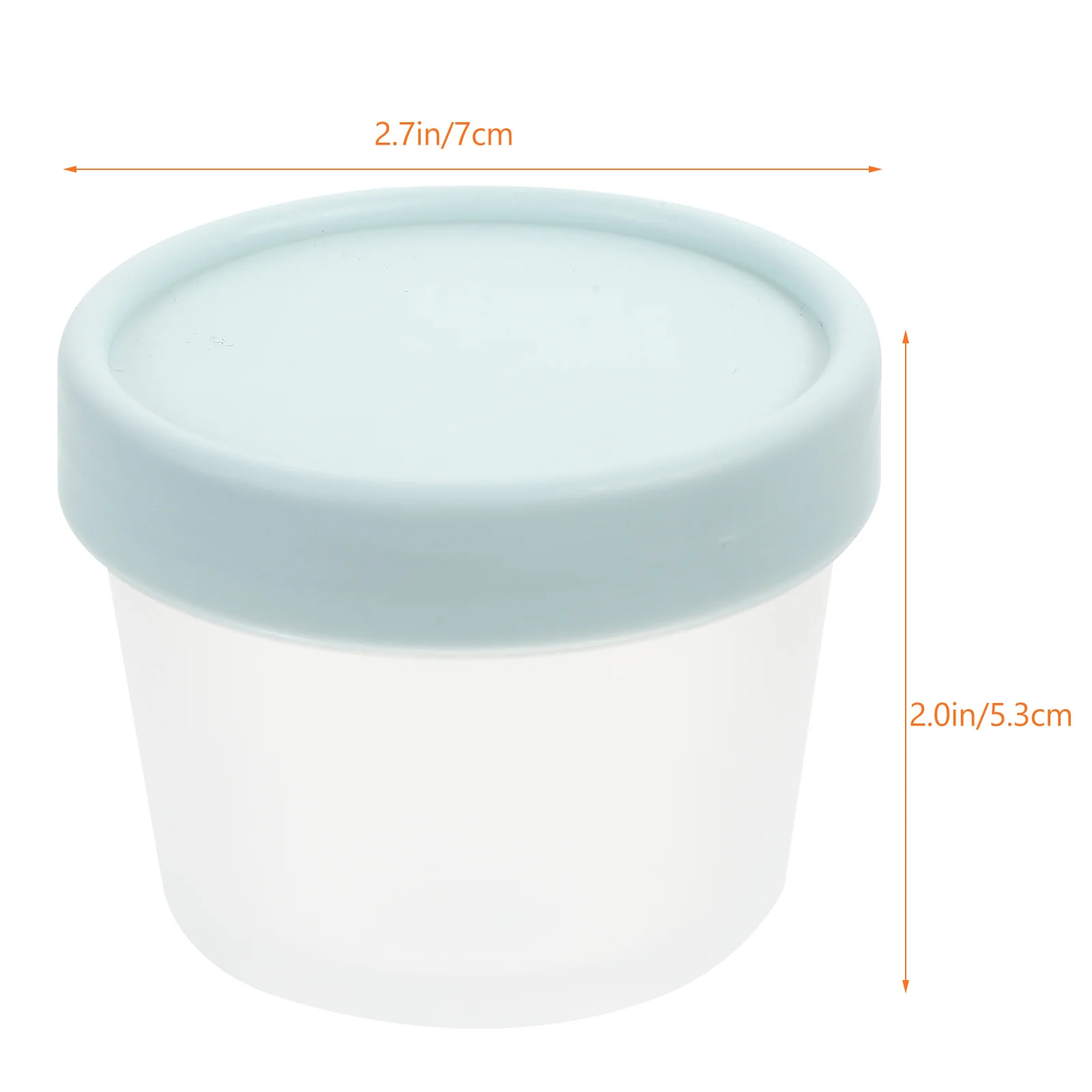 6 Pcs Ice Cream Container Fruit Storage Box Yogurt Containers with Lids Kitchen Supplies Dessert Homemade Versatile for Tubs