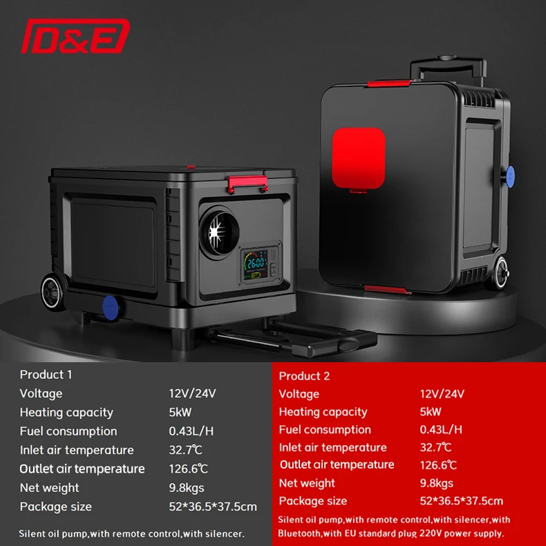 RV قضيب سخان الديزل سخان التوقف 12 فولت 24 فولت 5KW وقوف السيارات مسخن الهواء لسيارة قارب شاحنة RV #6