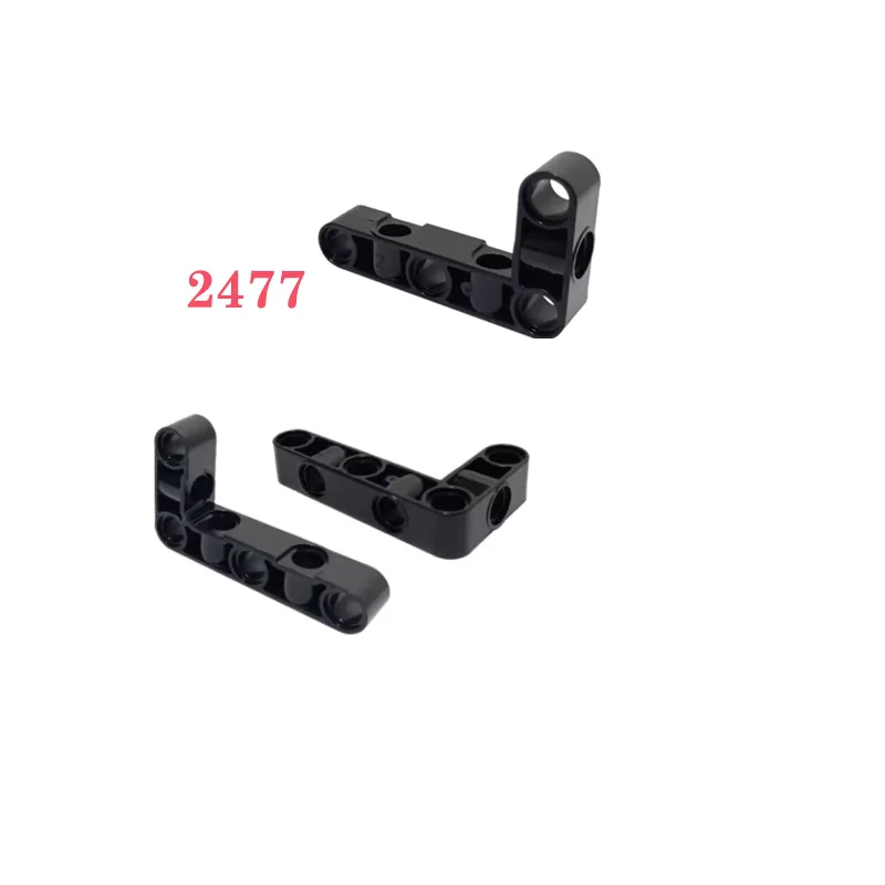 3x5 L Loch Technologie Bausteine Teile 50/100PCS L-förmigen Perforierten Arm Zusammengebaut 2477 Spielzeug MOC kleine Ziegel Zubehör