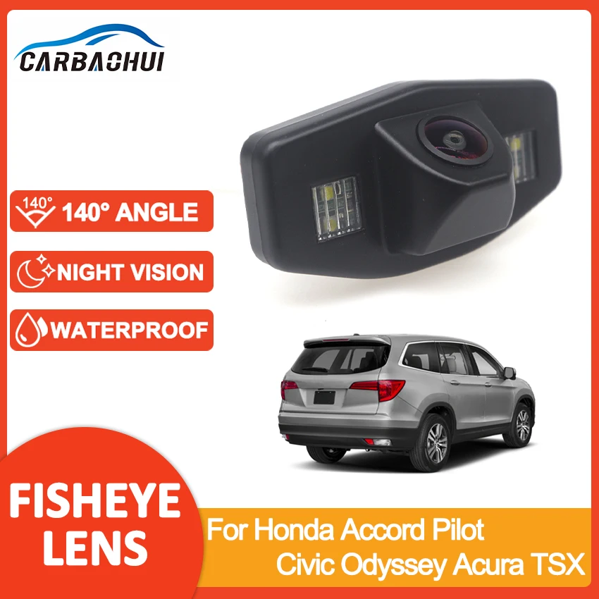 Car Reverse Backup Parking Rear View Rearview Waterproof Camera For Honda Accord Pilot Civic Odyssey Acura TSX