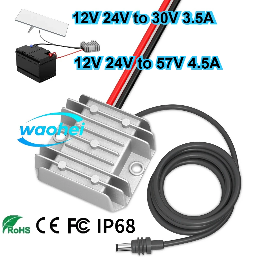 Starlink Mini 12V Adapter DC Step Up Converter with Starlink Mini Power Cord 9-28V Input 30V 3.5A 57V 4.5A Output Starlink Mini