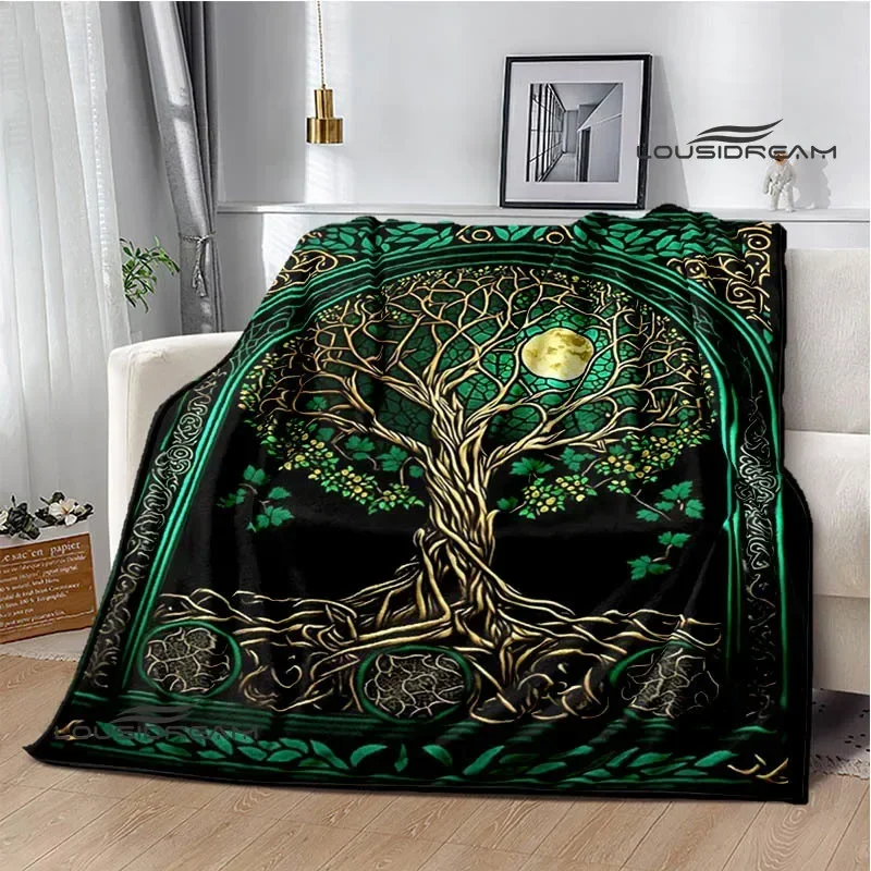 Tree of Life printed blanket Flannel Warm blankets Soft and comfortable blanket bed linings cubre cama Birthday Gift