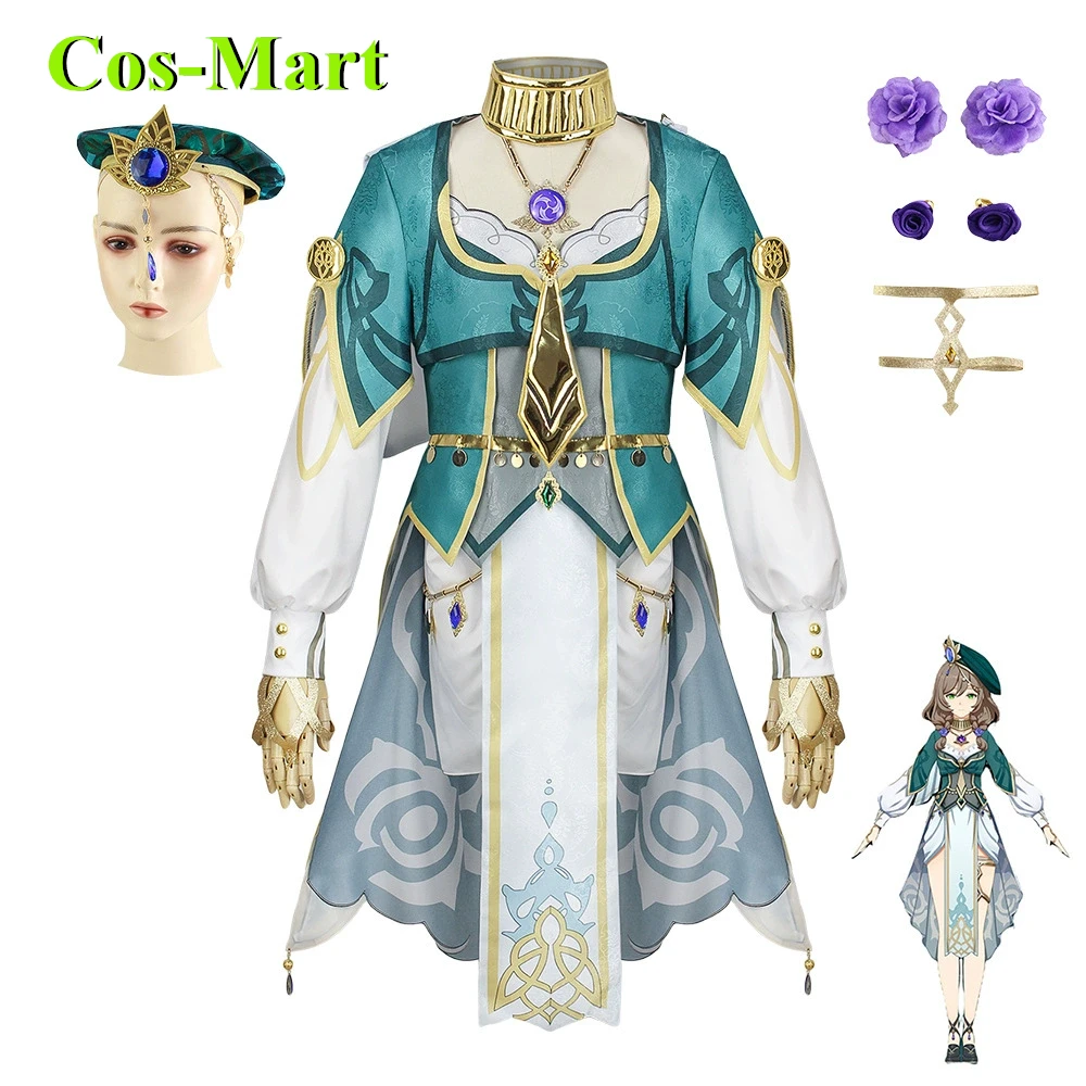 

Cos-Mart New Game Genshin Impact Lisa Cosplay Costume Ye Yinfang Elegant Sweet Dress Party Role Play Clothing Hallowmas