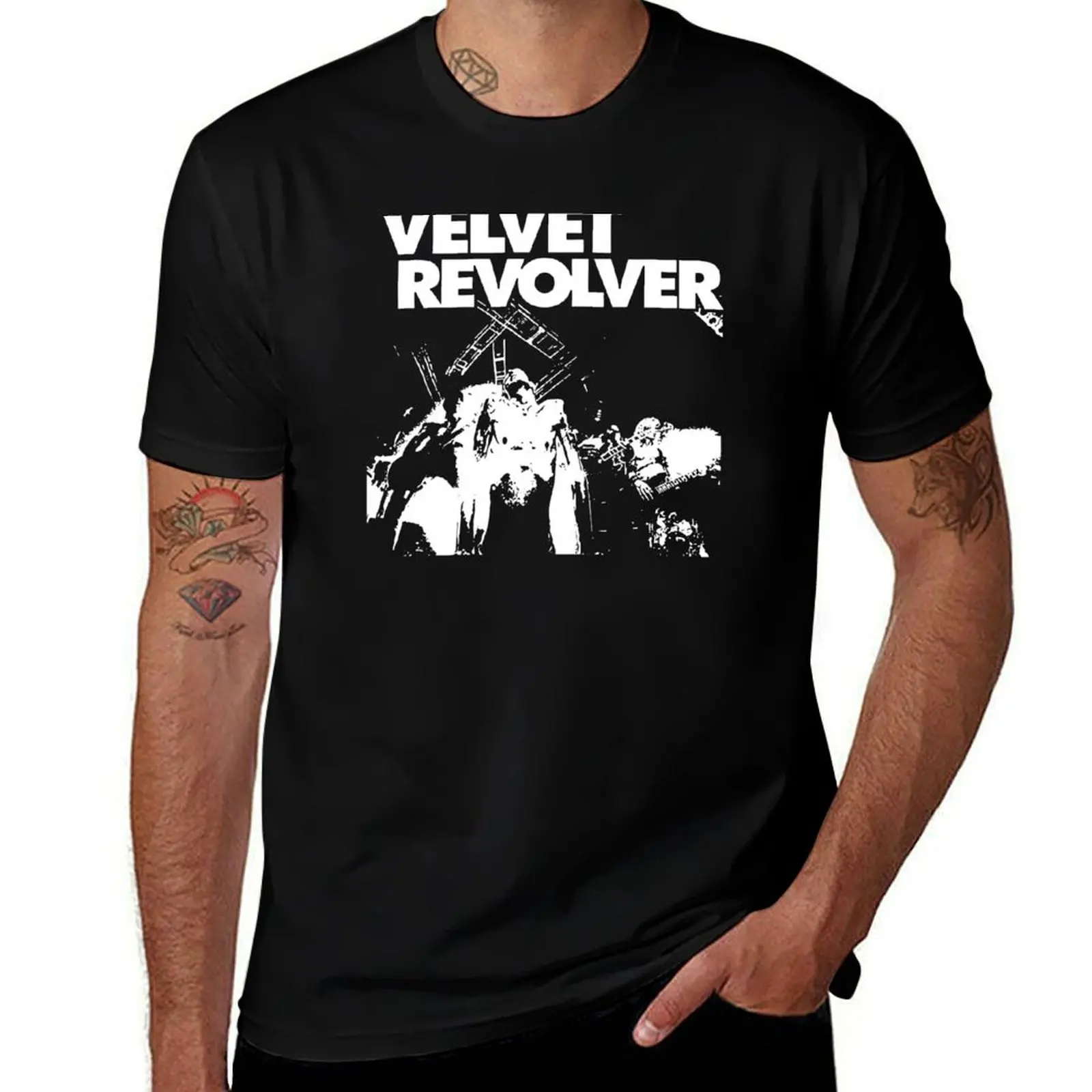 VELVET REVOLVER BAND T-Shirt Standard Fit Solid Tee Shirt T-Shirt