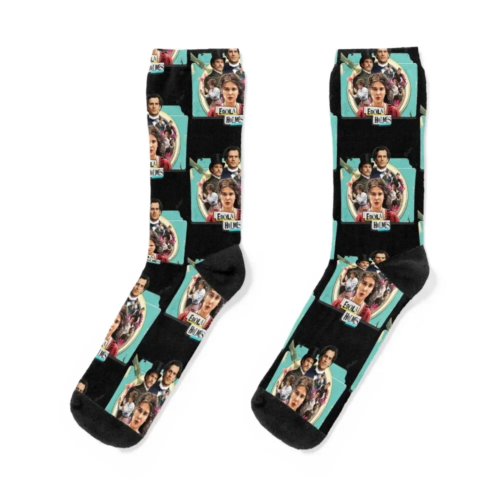 

Enola Holmes Movie T-Shirt Socks funny gift Toe sports fashionable Socks Men's Women's