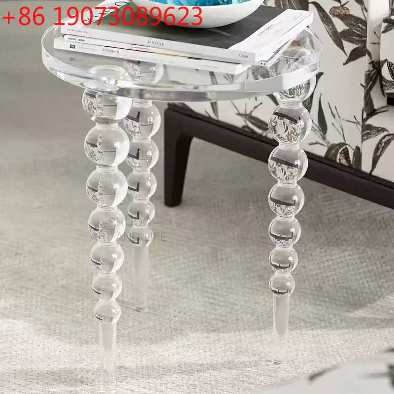 

Luxury Mmodern Acrylic Circular Coffee Table Small-Sized