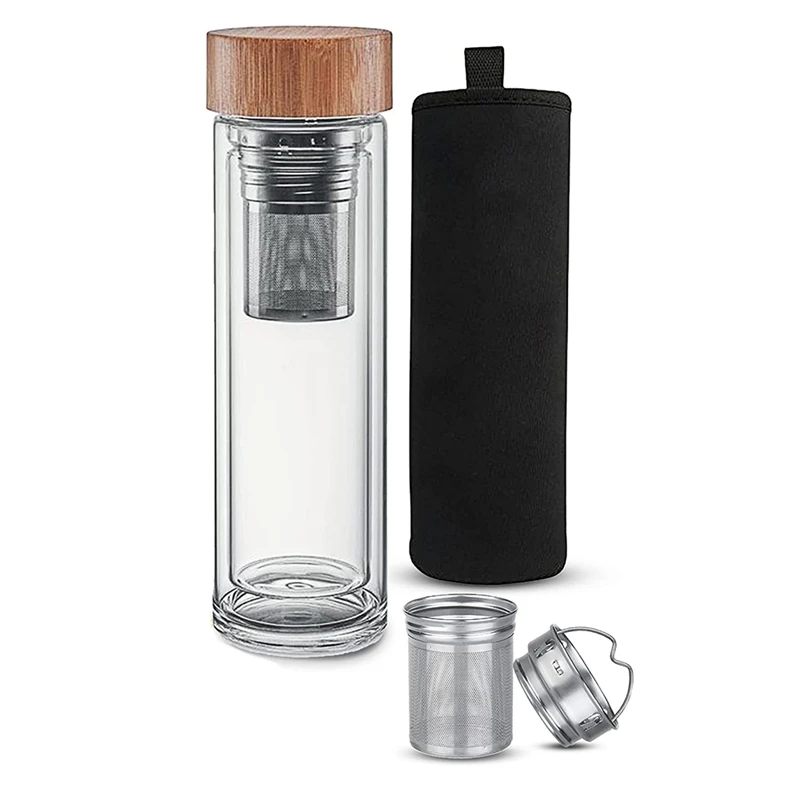 Tea Thermos With Infuser And Stainless Steel Tea Diffuser Tea Bottle