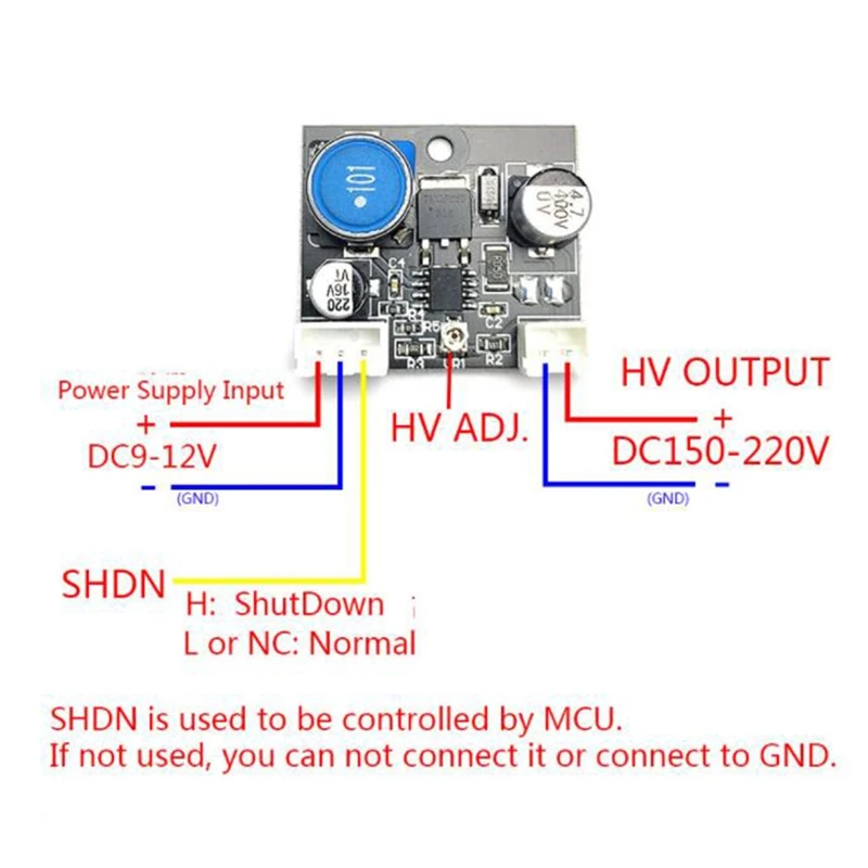 Hot 2X DC Boost High Voltage Power Supply Module 9V-12V To 160V-220V For SZ3-1 QS30-1 IN-14 Nixie Tube Glow Clock Magic Eye