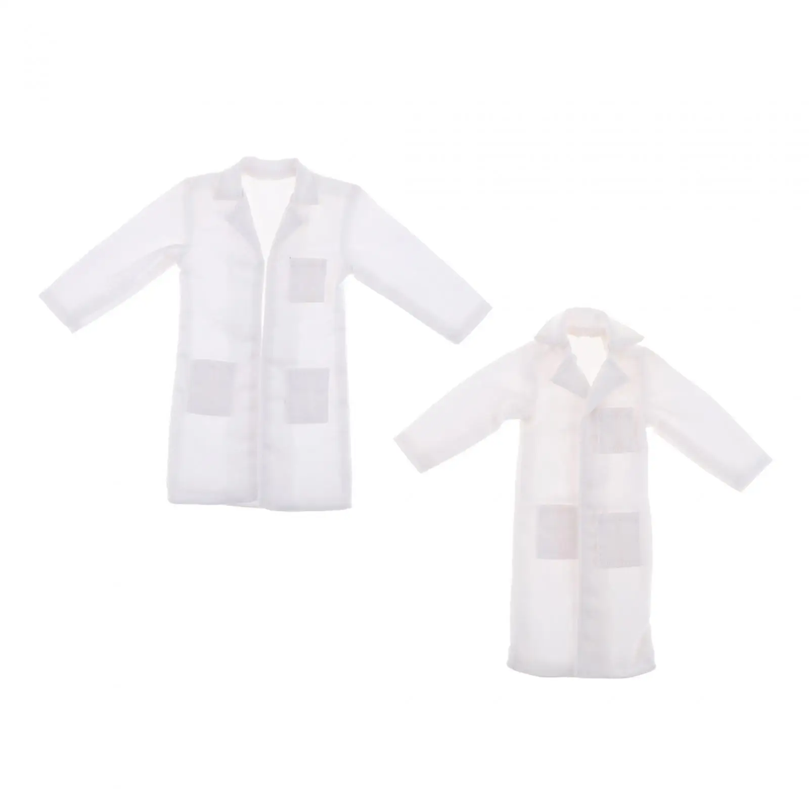 

Масштабная модель белого пальто 1/12 для кукол, декор для ландшафта, подарки, реквизит для фотосессий, одежда для кукол 1/12, униформа для кукол для взрослых и детей