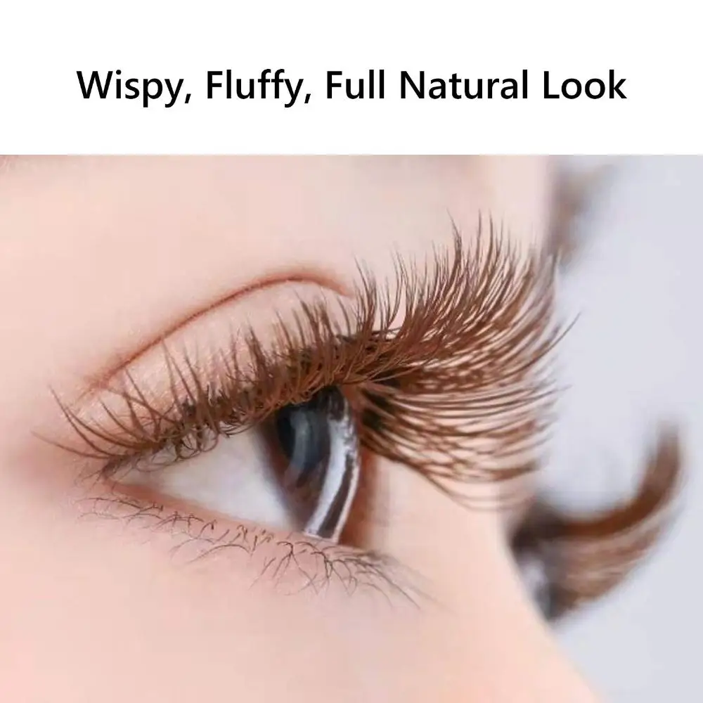 Strumenti per il trucco degli occhi Ciglia di visone Ciglia finte Cat Eye Ciglia marroni Ciglia finte dall'aspetto naturale