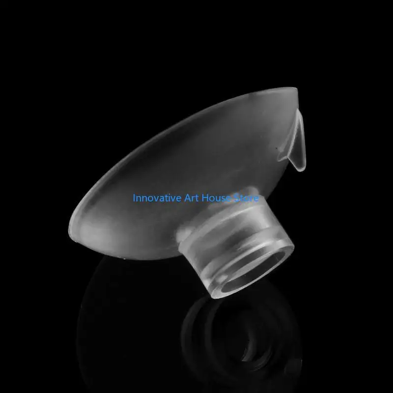 E1PC Aquarium Transparent Suction Cup 1.2 Inch Diameter for Fish for Tank Shrimp Feeder Red Worm Feeding Cone Cup Hole Cups