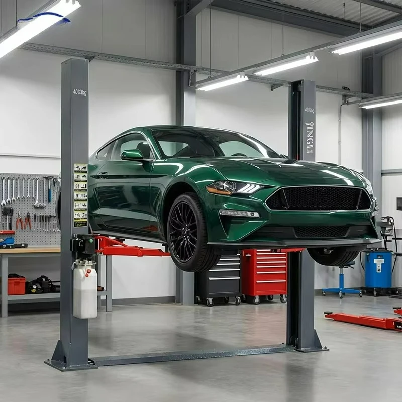 JL830 Double Cylinder Hydraulic Two Post Car Lift 4-6 Ton Heavy Duty Low Ceiling Auto Lift with 12-Month Warranty