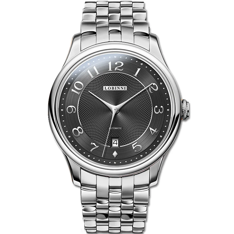 LOBINNI 316L Stainless Steel Men Business Dress Watch MIYOTA 8215 Movement Automatic Mechanical Watches Sapphire Mirror Watches