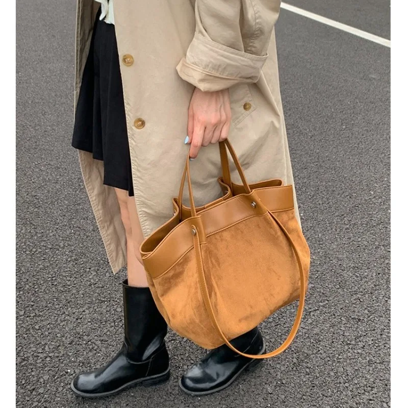 

Vegetable Basket New Product Armpit Splicing Tote Bag Single Shoulder Portable Women's Commuter Versatile Messenger Bag Bag