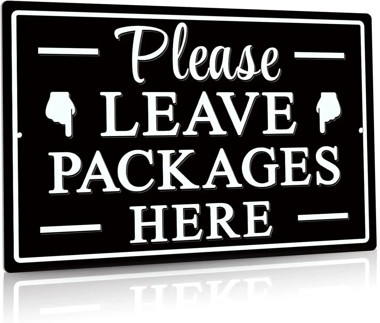 Diuyouji Please Leave Packages Here Metal Sign, Package Delivery Decor, Indoor/Outdoor Use for Front Door, Business,  Aluminu