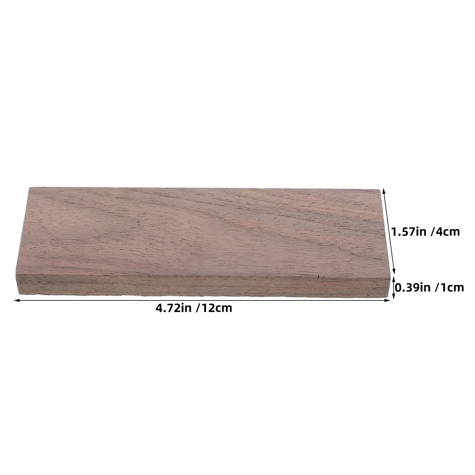 2Pcs Kitchen Cutter Handle Replacement Natural Wood Scales 4.72 X 1.57 Solid DIY Knife Handle Material Cutter Making Supplies view 4