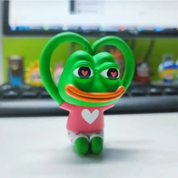 PEPE The Frog Not Alone Series Figure Toy Version 1 Sad Green Frogs Designer Trendy Figurine Decoration Funny Model