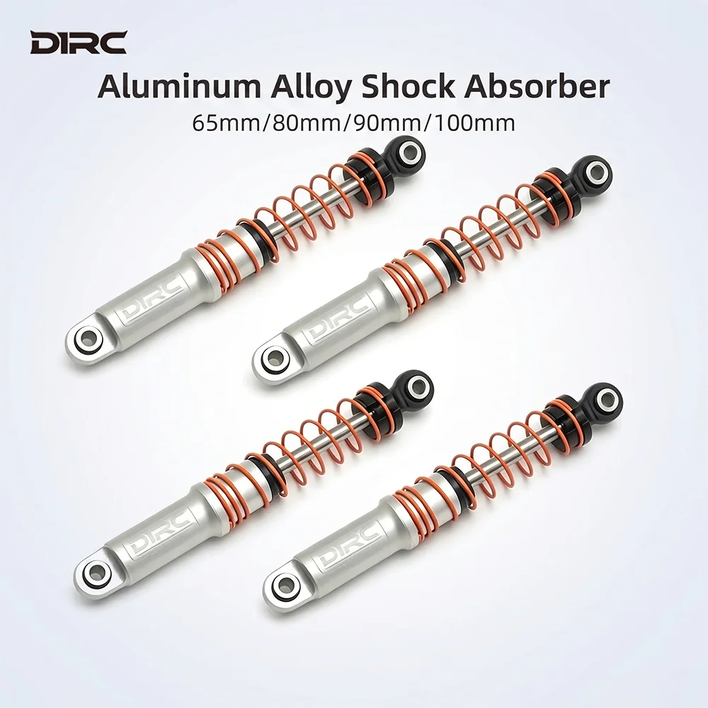 D1RC Metal Shock Absorbers 65mm 80mm 90mm 100mm 4PCS for 1/10 RC Model Car Crawler Rally Buggy Truck Accessories