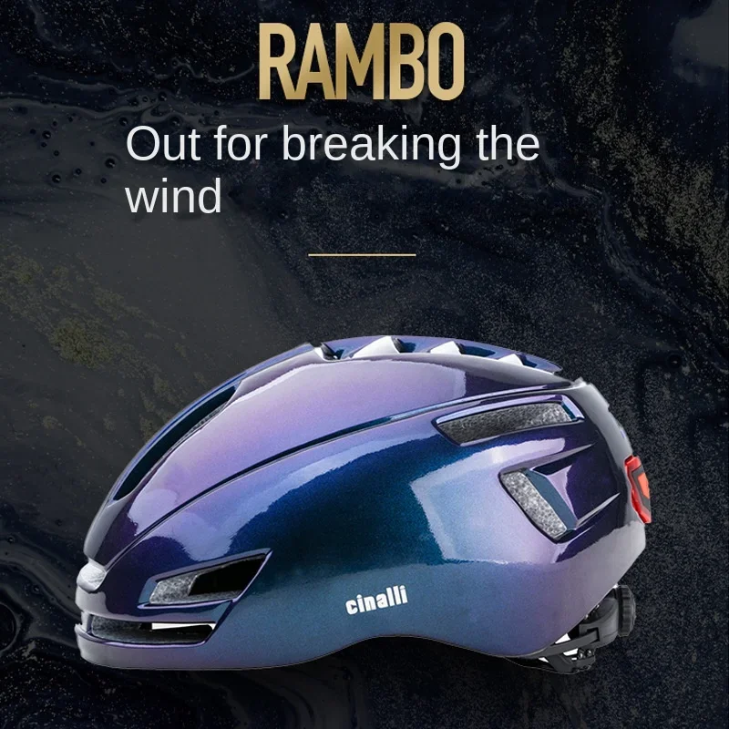 

Riding Helmet for Men and Women, Mountain Road Bicycle, with UBS Charging, Warning Taillights, Safety Helmets