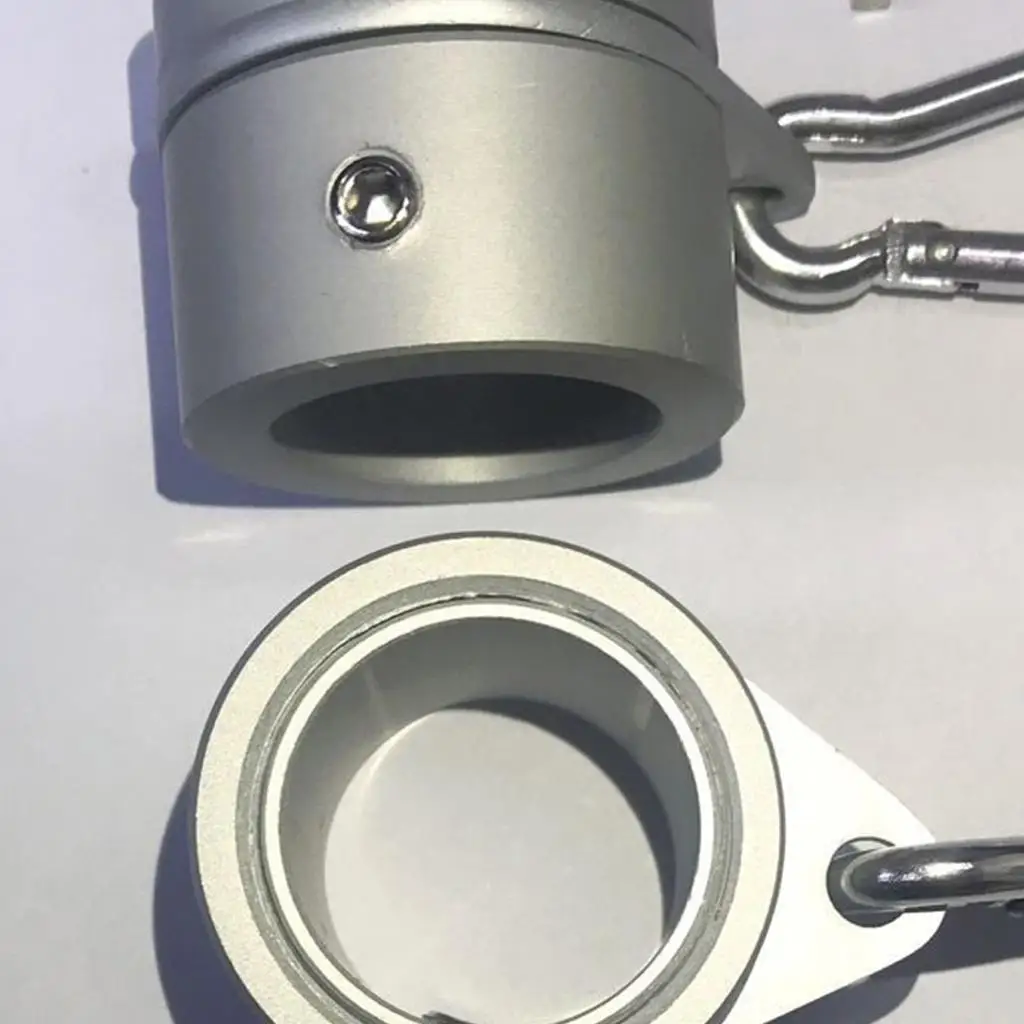 Rotating Flag Pole Rings Anti Wrap Swivel Clips Aluminum Alloy Kit for House Garden Outdoor Flag Display