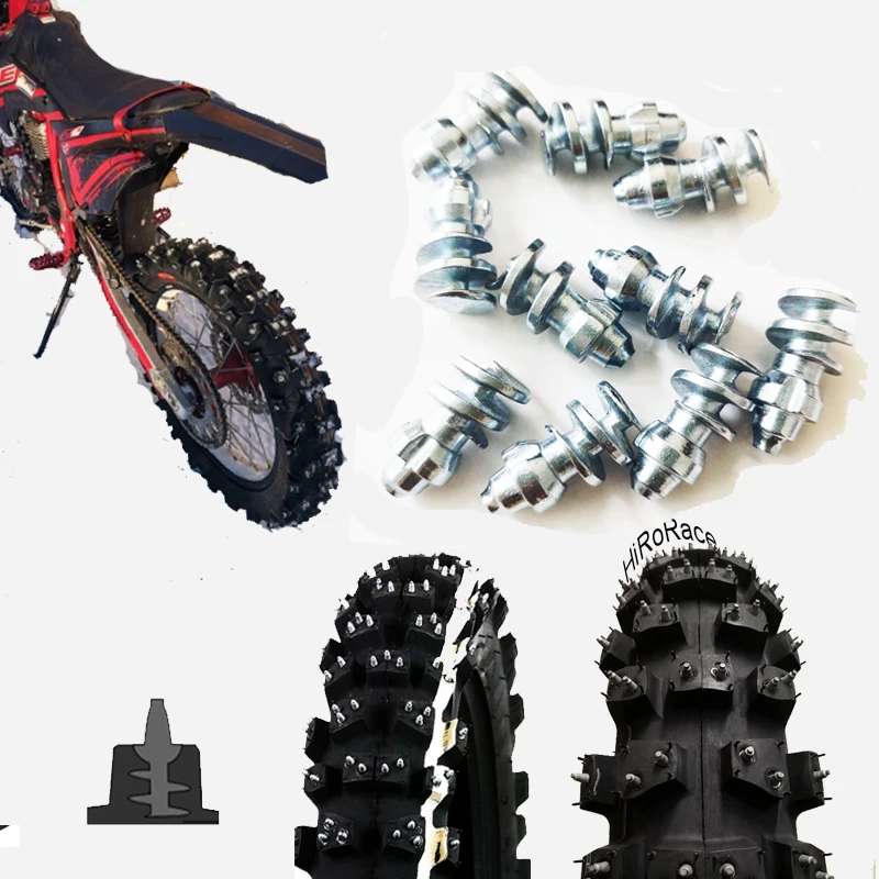 

100pcs 11*23mm Mtorcycles Motocross Mountain Tyre Studs Winter Snow Tire Spikes Racing Driving Screw Tungsten Steel For Mitas