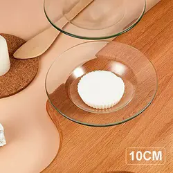 1/3pcs 10cm Candle Making Wax Heating Bowl Kits Replacement Glass Oil Burner Wax Melt Dish Round Spare Bowl for Aromatherapy Kit