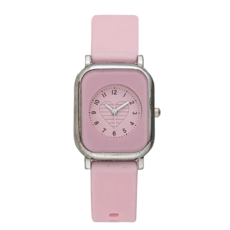 Korean style Student Watch Ins Hot Jelly Colored Silicone Strap Roman Numeral Dial Quartz Watch for Women Ladies Wristwatches