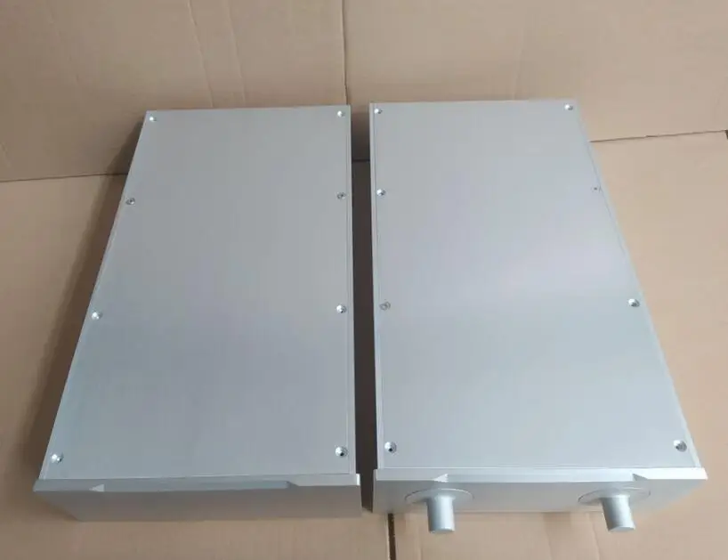 الفضة كامل الألومنيوم مكبر للصوت الضميمة ، Preamp الشاسيه ، PSU الحال ، لتقوم بها بنفسك ، 2309