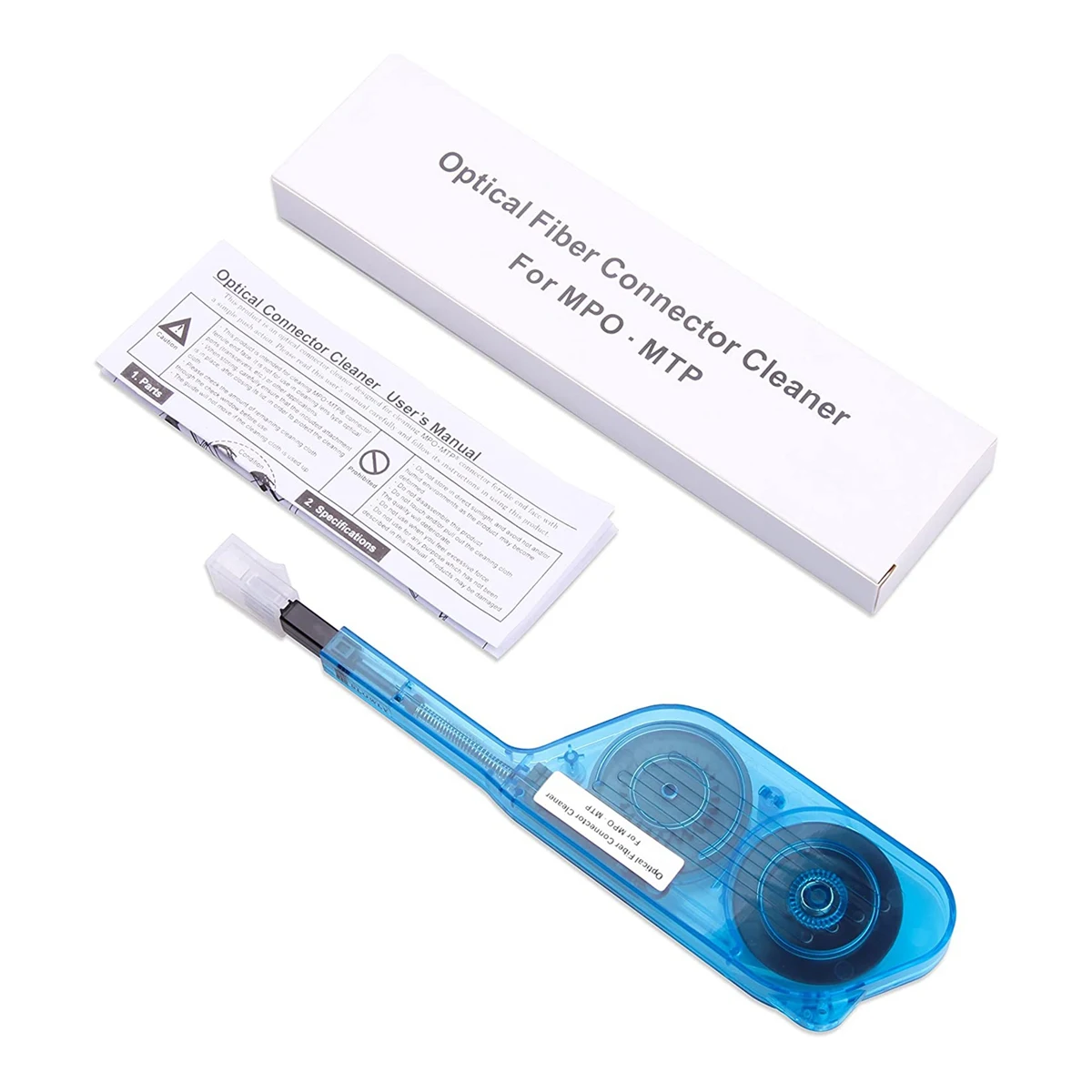 ปากกาทำความสะอาดไฟเบอร์ KYCOR-MPO/MTP แบบกดครั้งเดียว ทำความสะอาดหัวต่อไฟเบอร์ออปติก MTP MPO ทำความสะอาดแบบ Bulkhead สำหรับสาย FTTH 500+ ฟุต