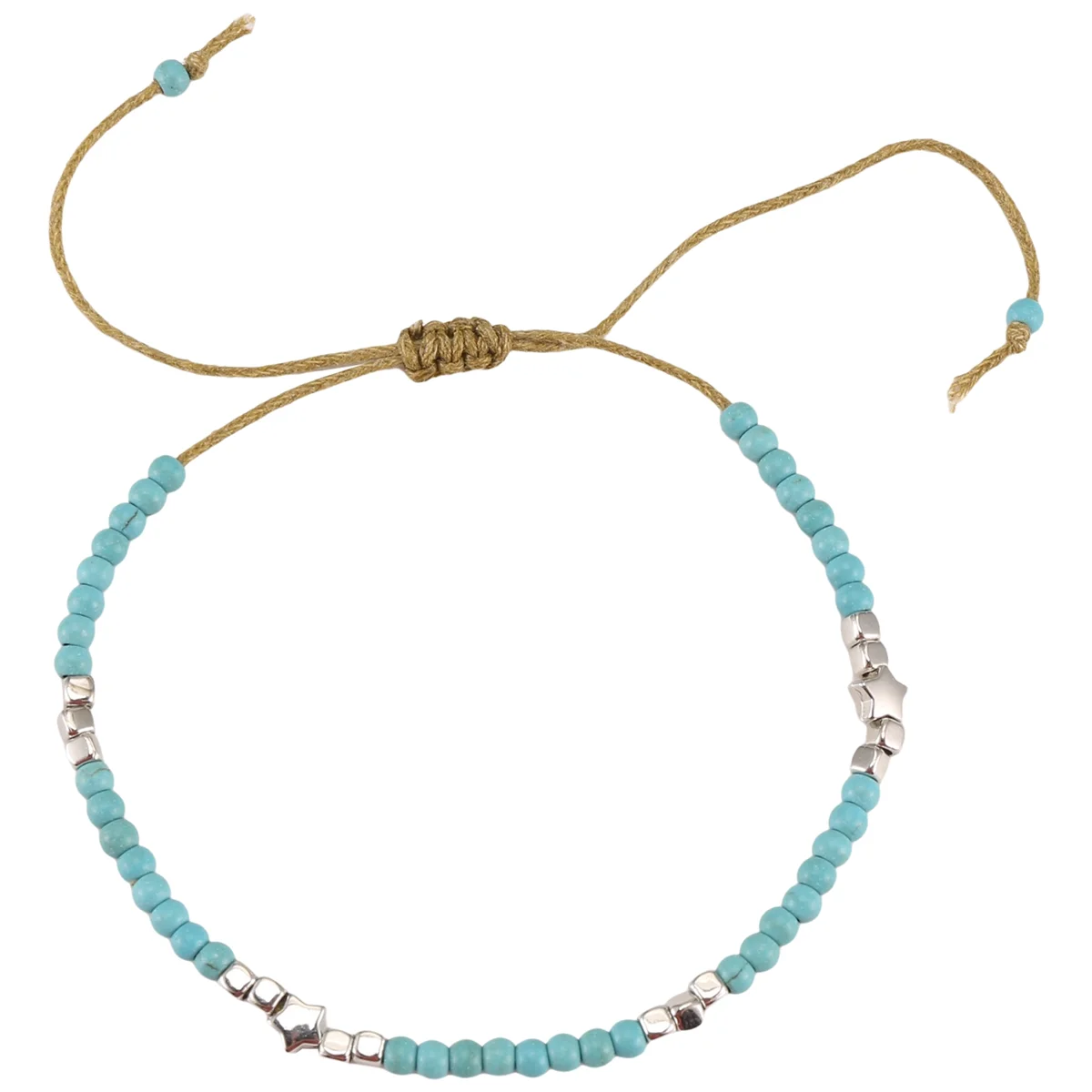 ABQR Bohemian Stone Anklets For Women Vintage Woven Rope Pendant Bracelet On Leg Anklet Beach Ankle Jewelry New Gift