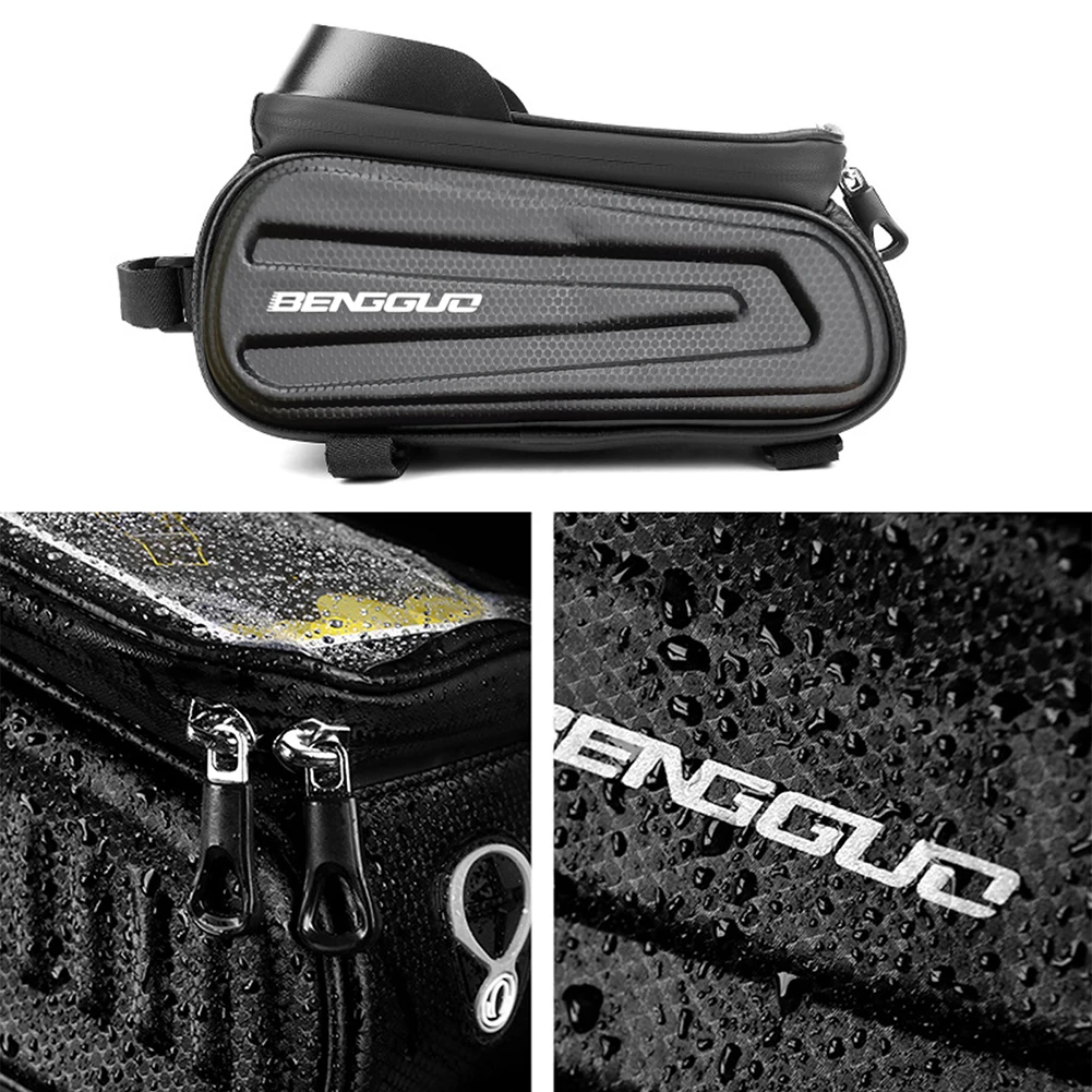 1л велосипедная сумка, водонепроницаемая велосипедная сумка с сенсорным экраном, верхняя передняя трубчатая рама, сумка для шоссейного велосипеда MTB, чехол для телефона 4,7-6,5, аксессуары для велосипеда