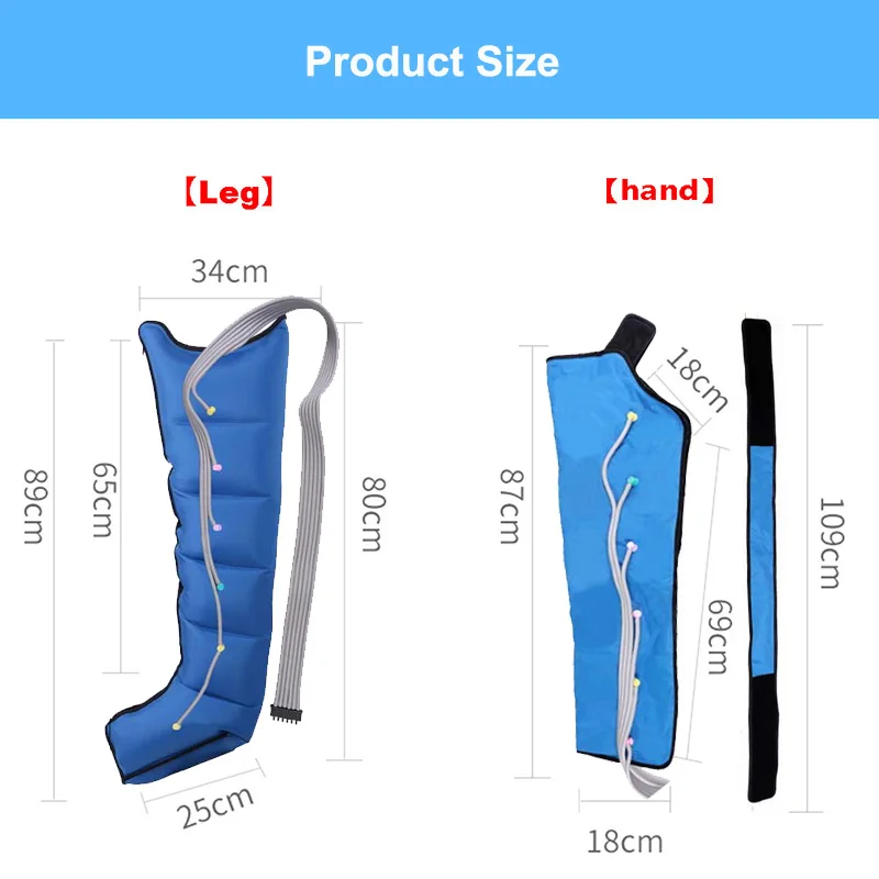 Air Compression Leg Foot Massager Vibration Infrared Therapy Arm Waist Pneumatic Air Wraps Relax Pain Relief