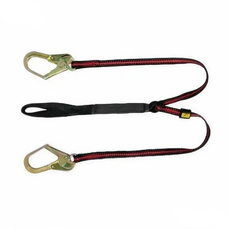 Dynamic safety buffer rope fall stop energy absorber seat belt
